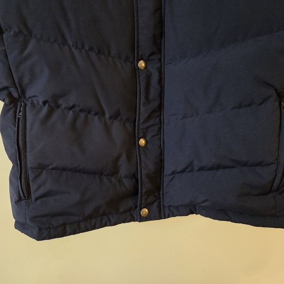 Nordstrom Men's Store Size L Navy snap front 60% down filled puffer vest - Picture 6 of 10